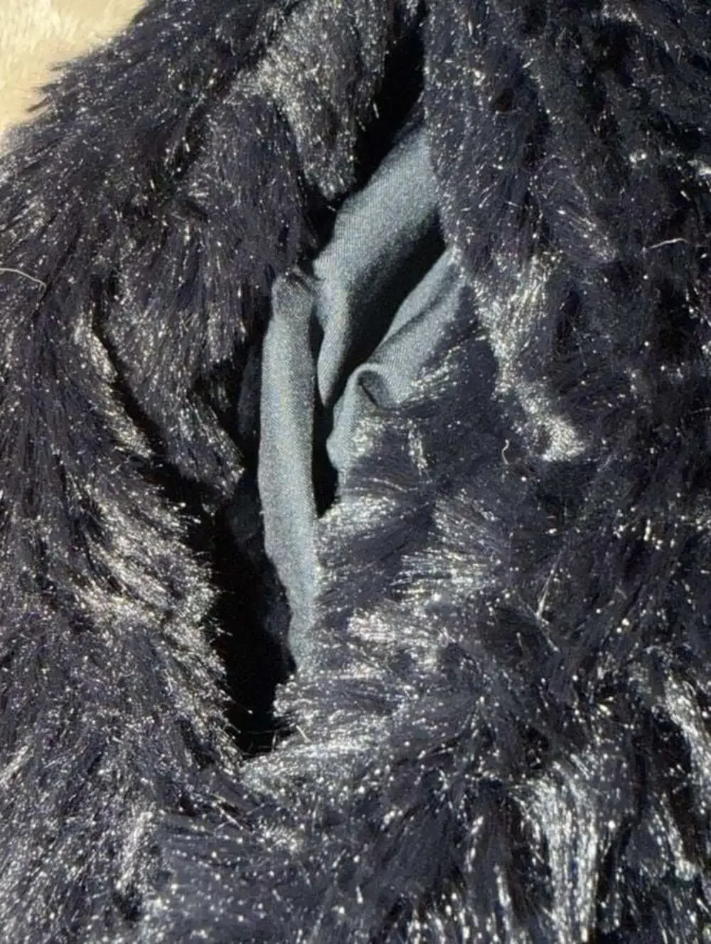Patagonia‎ Girl's Black Pelage Faux Fur Fleece Button Up Jacket Size M 10